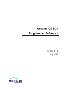 Woosim iOS SDK Programmer Reference