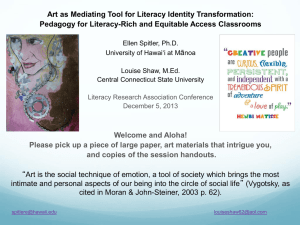 Art as Mediating Tool for Literacy Identity Transformation