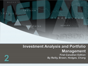 Investment Analysis & Portfolio Management: Chapter 2