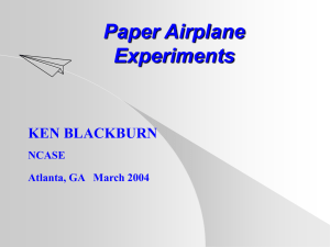 Training - Paper Airplanes