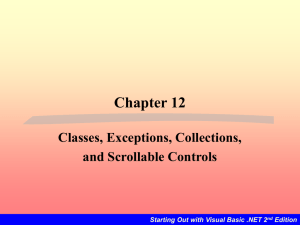 Chapter 12-ClassesExceptions - itt