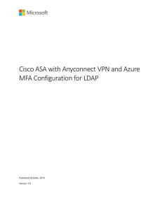 Cisco ASA with Anyconnect VPN and Azure MFA Configuration for