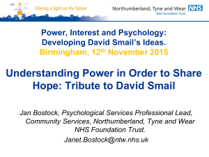 Jan Bostock: Understanding Power in Order to Share Hope