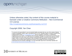 BE501 - Open.Michigan - University of Michigan