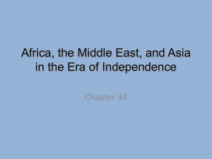 APWH Chapter 34 Africa the Middle East and Asia