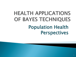 health applications of bayes techniques