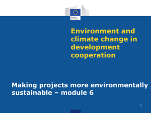 Environmental indicators - Capacity4Dev