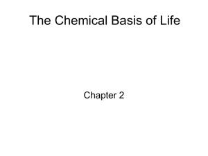 Life's Chemical Basis