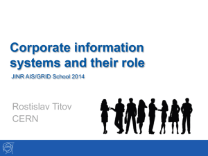 Enterprise information systems and their role in an organization