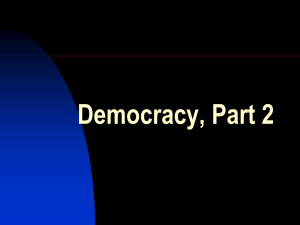 Democracy , Part 2