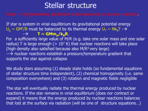 Stellar structure