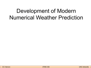 Intro to NWP Forecasting