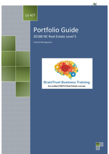 Portfolio Guide - BrainTrust Business Training