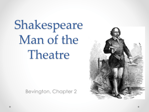 Shakespeare, Man of the Theatre