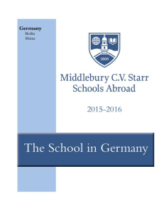 2015-2016 School in Germany Handbook