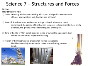 Science 7 * Structures and Forces
