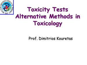 Toxicity Tests - e