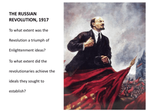 The Russian Revolution and Stalin