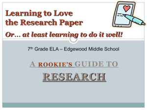 Research Paper How-Tos - Greenwood County School District 52