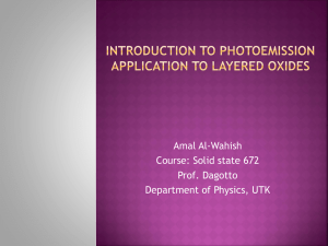 introduction to photoemission