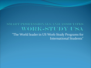 HTIR Work-Study USA - Smart Professional and Associates