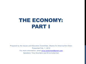 The Economy. Part I