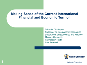 1 Making Sense of the Current International Financial and Economic
