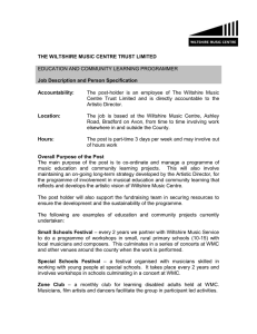 THE WILTSHIRE MUSIC CENTRE TRUST LIMITED EDUCATION