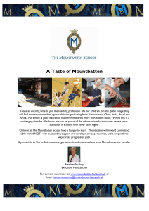 A Taste of Mountbatten - The Mountbatten School
