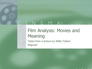 Film Analysis: Movies and Meaning