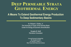 deep permeable strata geothermal energy