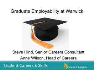 Graduate Employability - University of Warwick
