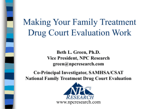 Evaluating Your Family Drug Court