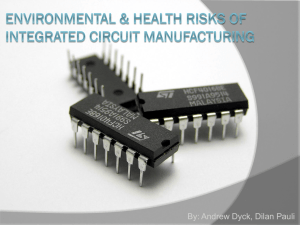 Environmental Cost of Integrated Circuit Manufacturing