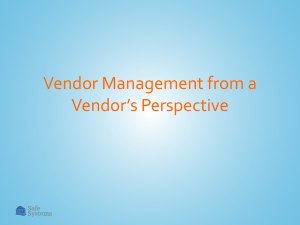 Vendor Management, Examiner Expectations and Best Practices