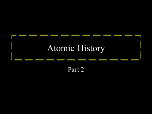 Advanced Atomic History Powerpoint