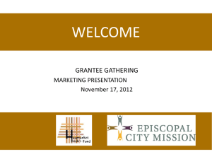 PowerPoint Presentation - Episcopal City Mission