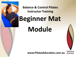 1 - Balance & Control Pilates