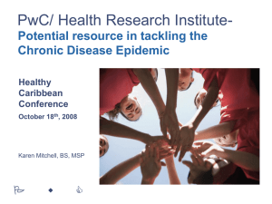 PWC Health Research Institute - The Healthy Caribbean Coalition