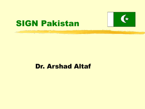SIGN Pakistan - World Health Organization