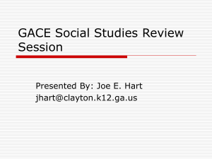 GACE Social Studies PowerPoint