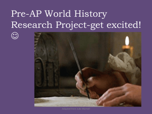 Pre-AP Research