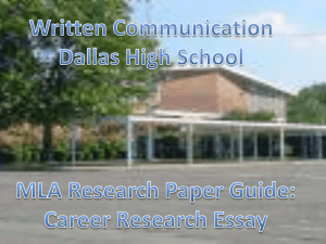 Career Research Essay