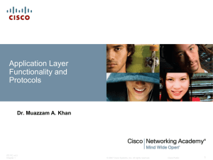 (CCNA) 2.Application Layer Functionalit