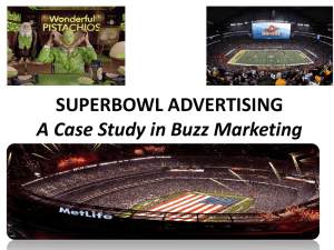 SUPERBOWL ADVERTISING- A Case Study in Buzz Marketing