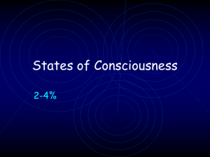 V. States of Consciousness