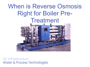 When is Reverse Osmosis Right for Boiler Pre