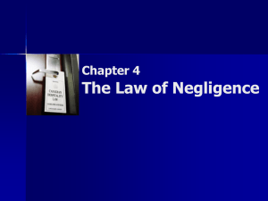 Chapter 4 - Canadian Hospitality Law, Liabilities and Risk, Third