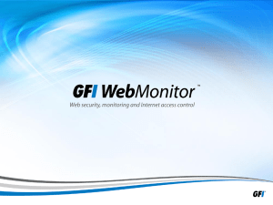 Why use GFI WebMonitor?
