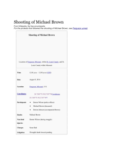 Shooting of Michael Brown